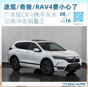 途观/奇骏/RAV4要小心了 广本版CR-V携手东本兄弟冲击销量王
