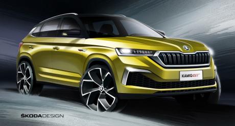 斯柯达全新SUV KAMIQ GT设计图发布 潮酷范儿十足