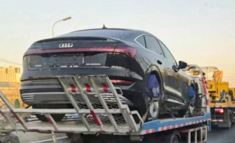 奥迪e-tron Sportback 国内谍照曝光 换装实体后视镜 明年引入国内