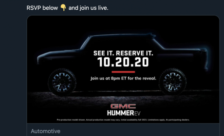 GMC Hummer EV将于10月20日全球首发