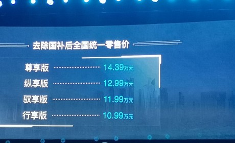 补贴后售价12.68~14.38万元/10.99~14.39万元 奇瑞新能源艾瑞泽e/瑞虎e上市