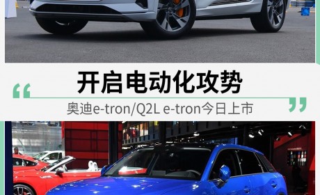 开启电动化攻势 奥迪e-tron/Q2L e-tron今日上市