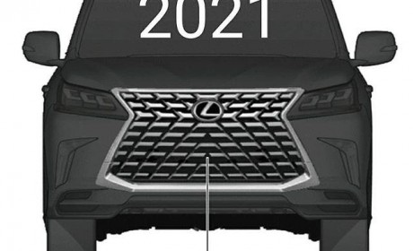 雷克萨斯新款LX570外观专利图发布 采用全新格栅