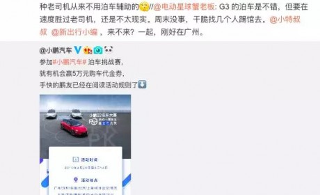 周末的小鹏汽车泊车挑战赛 我们赢了G3但G3赢了Model 3