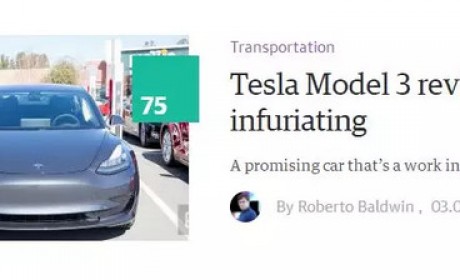 Model 3 75分 这款车92分 美国顶尖科技媒体为什么这样评？！