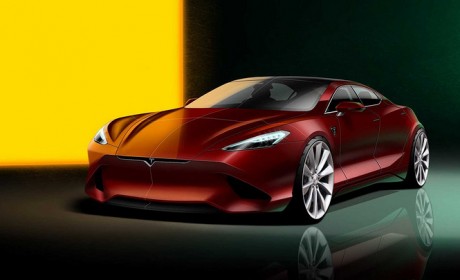 全新特斯拉Model S假想图曝光 颇有GT跑车韵味