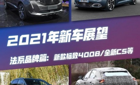 新款4008/新C5等 法系品牌2021新车展望