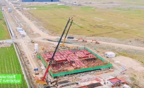 特斯拉上海工厂开始安装车间设备，变电站也在建设中