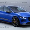 捷豹旗下电动suv I-Pace SVR渲染图曝光
