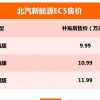 售价9.99万起/续航403km 北汽新能源EC5价格正式发布