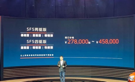 上海车展:SERES SF5预售27.80万起
