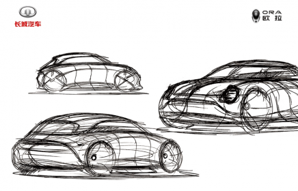或由前保时捷设计师操刀！长城欧拉新车设计手稿曝光
