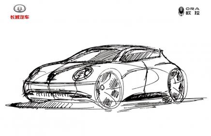 或由前保时捷设计师操刀！长城欧拉新车设计手稿曝光