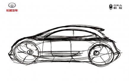 或由前保时捷设计师操刀！长城欧拉新车设计手稿曝光