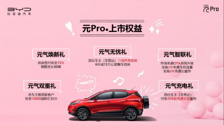 比亚迪元Pro焕新上市 补贴后售价12.13万-13.14万元