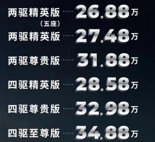 广汽丰田第四代汉兰达上市 售价26.88万-34.88万元