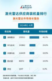 RoboSense速腾聚创2024中期业绩：营收7.27亿 同比增长121%