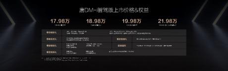 比亚迪唐DM-i智驾版上市 售价17.98万-21.98万元