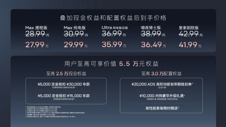 电动智能轿跑SUV阿维塔11焕新上市 售价28.99万-42.99万元