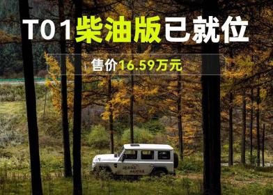 搭载采埃孚8AT与智能分时四驱 212 T01柴油版售价16.59万元