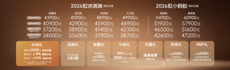 奇瑞2026款冰淇淋上市 市场指导价4.39万-4.99万元