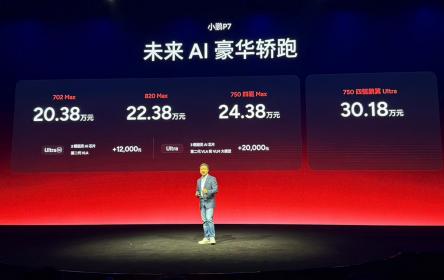 小鹏P7搭载第二代VLA并新增车色 官方售价20.38万元起