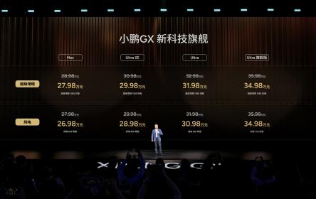 小鹏GX正式上市 限时权益价26.98万-34.98万元