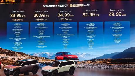 全新猛士M817正式上市 售价29.99万-39.99万元